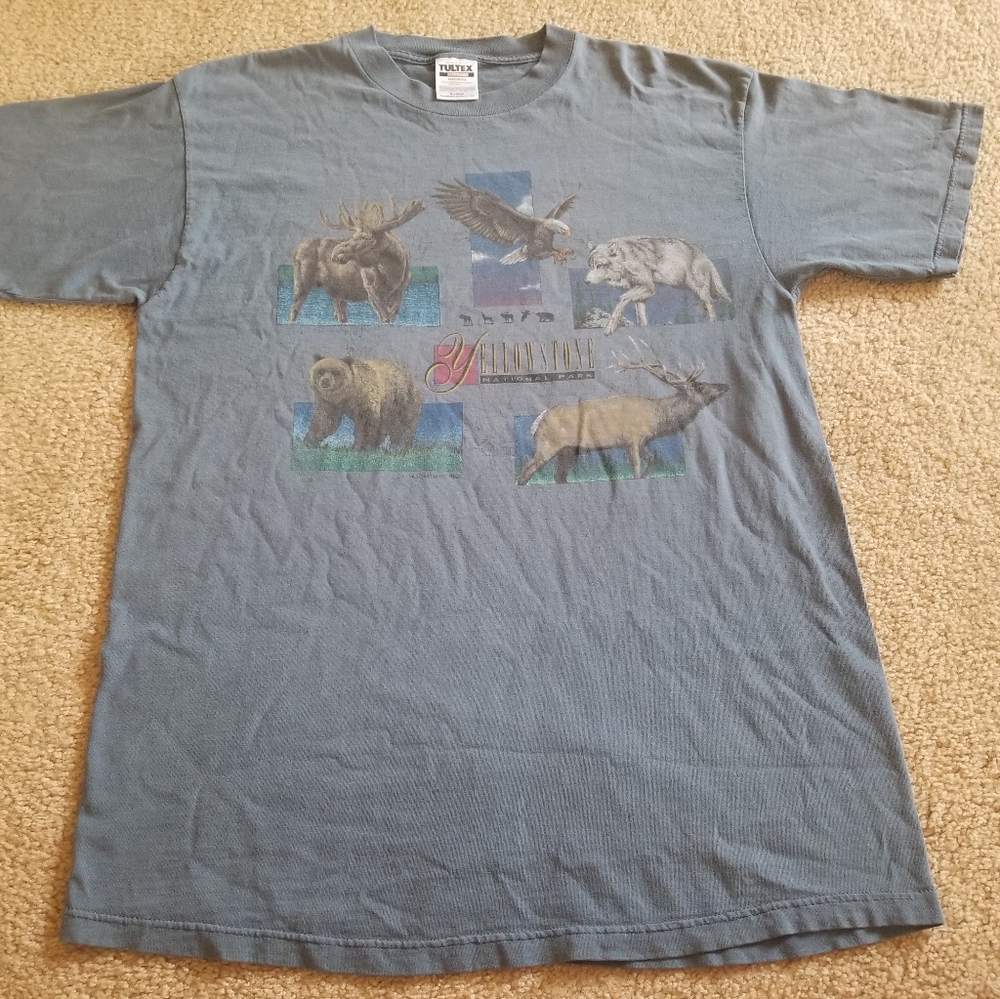 1994 Yellowstone National Park 5 Animals tshirt XL